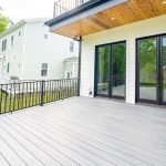 Modern Design and Build Back Patio on Custom Home in Vienna Virginia